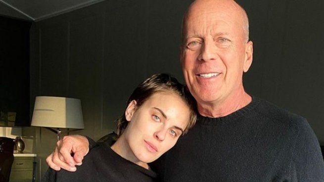 Bruce Willis y su hija Tallulah Willis.