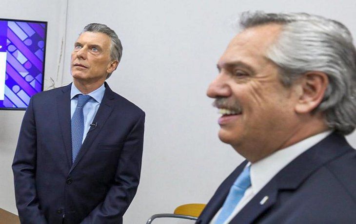 Macri y Alberto Fernández, candidatos excluyentes en la disputa por la presidencia.&nbsp;