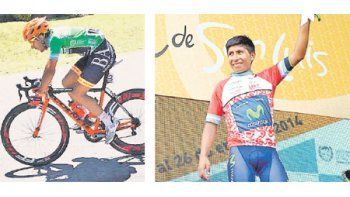 ámbito.com | El Casco Naranja Julián Gaday  se llevó el Meta Sprint, pero la carrera fue ganada por el colombiano Nairo Quintana, que festeja.  Segundo fue el estadounidense  Phillip Gaimon y tercero el mendocino Sergio Godoy, de la escudería San Luis Somos Todos.