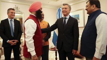 macri, a empresarios: veo en india un socio para el futuro