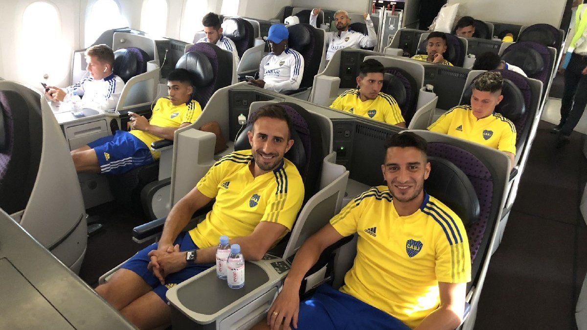 Boca is already in Saudi Arabia to play against Barcelona for the Maradona Cup