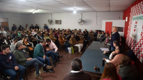 Luis Fadel, presidente de la UCR, durante el último encuentro partidario, antes del proceso electoral.&nbsp;