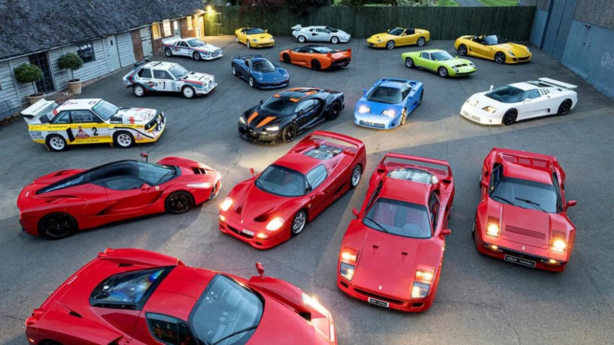Subastan una impresionante colección perfecta de autos deportivos