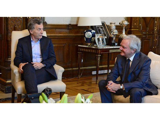 Mauricio Macri y Federico Pinedo reunidos.