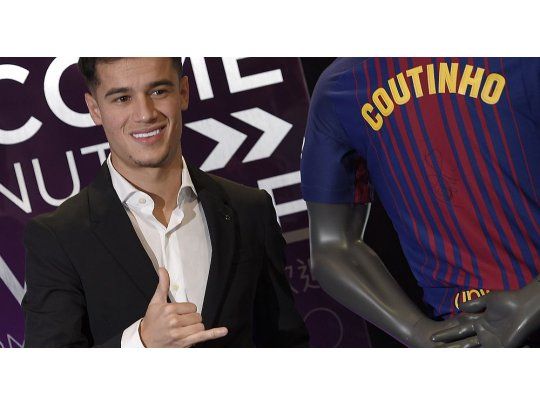 Coutinho fue presentado en Barcelona.