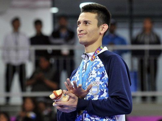 El argentino Lucas Guzmán quedó al pie del podio en taekwondo.