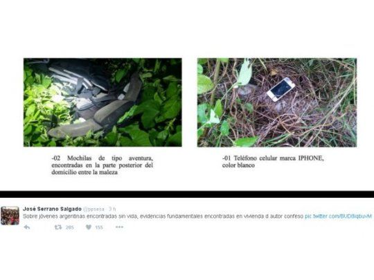Gobierno de Ecuador difunde pruebas del doble crimen