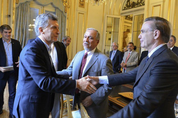 Mauricio Macri y Miguel Ángel Pichetto.