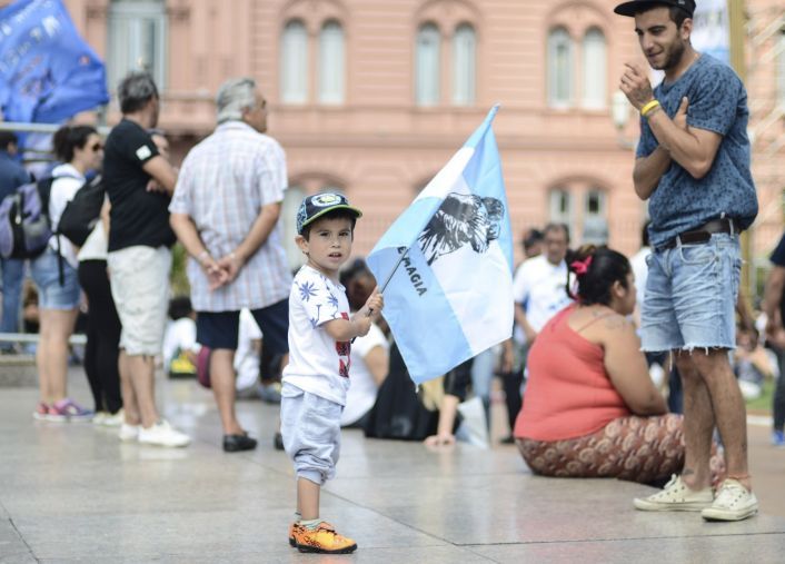 Último acto de Cristina de Kirchner como Presidente.