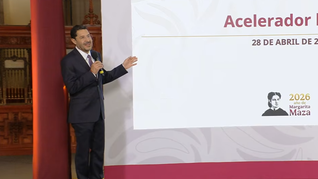 Martí Batres en la Mañanera de este martes. Martí Batres en la Mañanera de este martes.