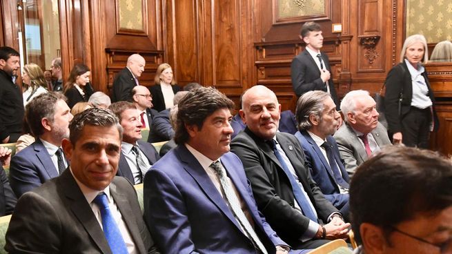 Los camaristas de Casación Daniel Petrone, Alejandro Slokar, Diego Barroetaveña, Gustavo Hornos y Carlos Mahiques dieron el presente junto a otros jueces de Comodoro Py.&nbsp;