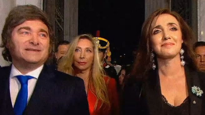 Javier Milei y Victoria Villarruel se reencontraron en el Congreso.