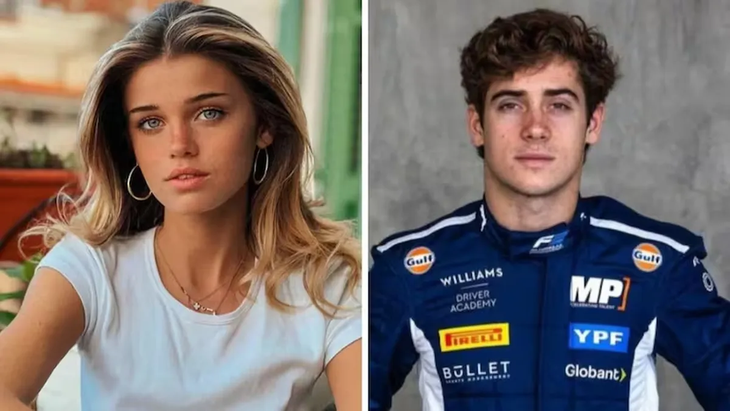 Estelle Ogilvy y Franco Colapinto. Estelle Ogilvy y Franco Colapinto.