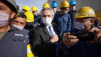 El presidente Alberto Fernández estuvo este jueves en Mendoza.