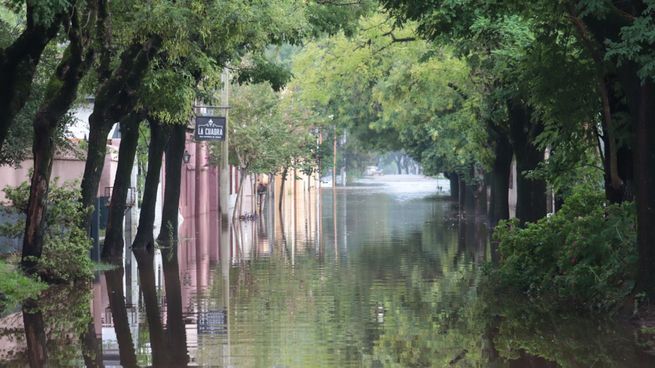 Inundación en San Antonio de Areco.