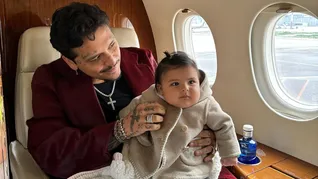 Christian Nodal con su hija Inti. Christian Nodal con su hija Inti.