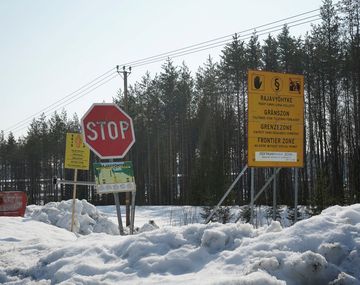 Frontera entre Finlandia y Rusia.
