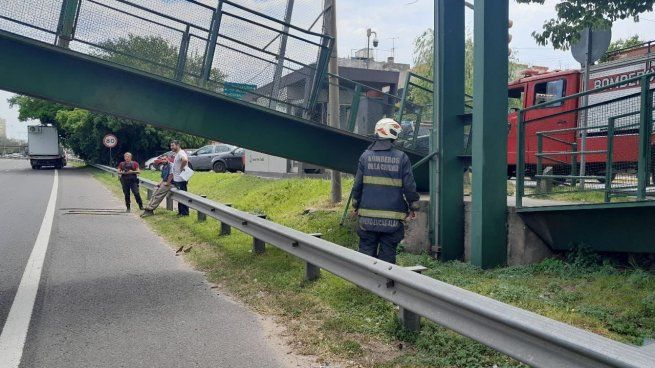 El choque fue en el cruce de Autopista General Paz y Avenida Roca.