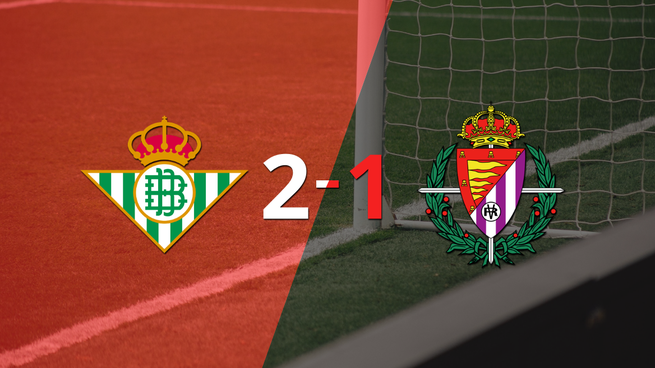 Victoria de Betis sobre Valladolid por 2-1