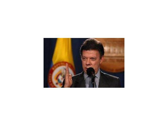 El presidente colombiano, Juan Manuel Santos