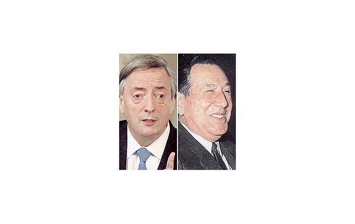 ámbito.com | Néstor Kirchner (izquierda) y Juan Perón (derecha).