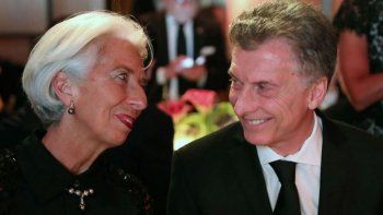 Mauricio Macri junto a Christine Lagarde, extitular del FMI.