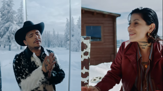 Captura del video Un Vals de Christian Nodal con Dagna Mata.