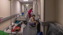 El pasillo de un hospital de Ucrania, en medio de la invasión de Rusia.&nbsp;