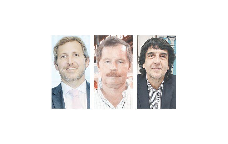 Rogelio Frigerio (n), Juan Carr y Carlos Melconian