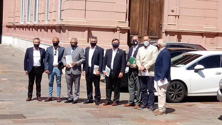 La Mesa de Enlace llegó a la Rosada 