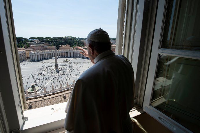 El Papa en todo momento recibió el apoyo de sus fieles. 