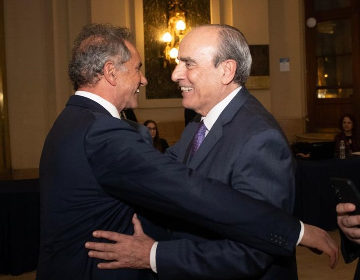 Daniel Scioli junto a Guillermo Francos.