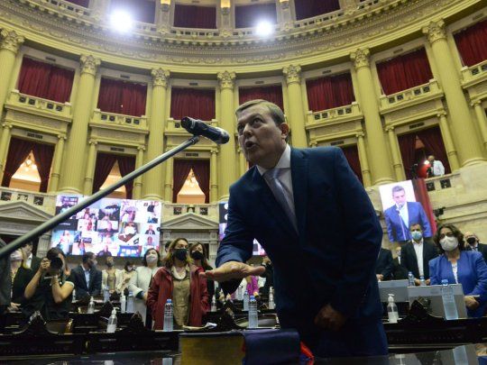 Pedro Dantas asumió la banca que deja Soria y completará su mandato que vence en 2023.