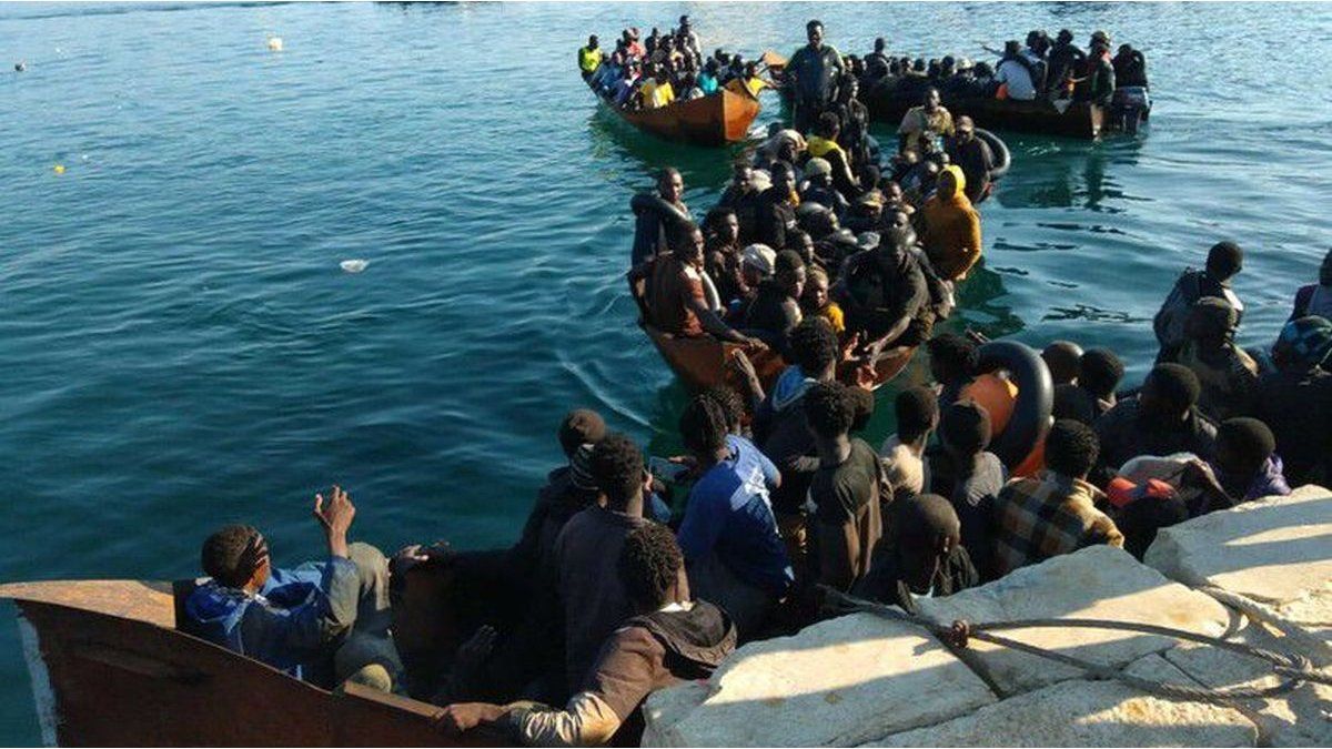 7,000 migrants disembark in a single day