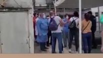 Empujones y tensión en la guardia del Hospital Diego Thompson de San Martin.