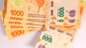 Billete de 1000 pesos con error de impresión