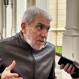 Aníbal Fernández estuvo en la Casa de Gobierno bonaerense.