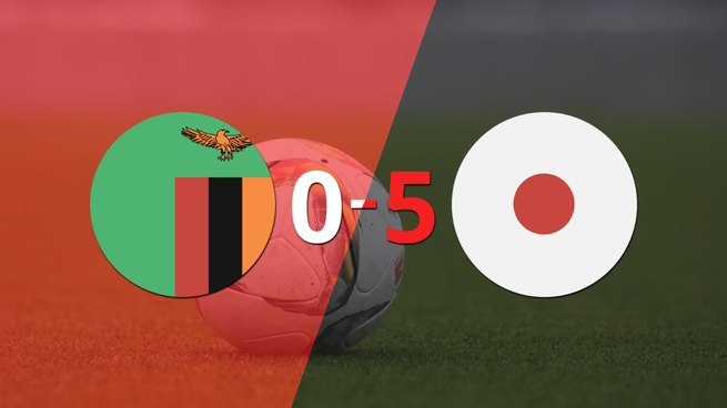 Hinata Miyazawa anotó un doblete en la goleada 5-0 de Japón a Zambia