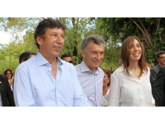 Gustavo Posse, Mauricio Macri y María Eugenia Vidal