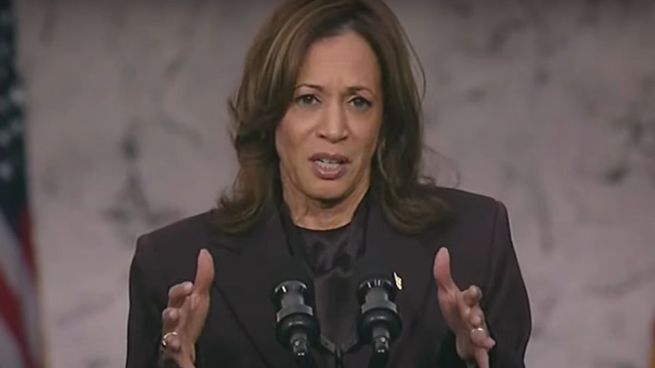 Kamala Harris dio su primer discurso tras la derrota ante Donald Trump.