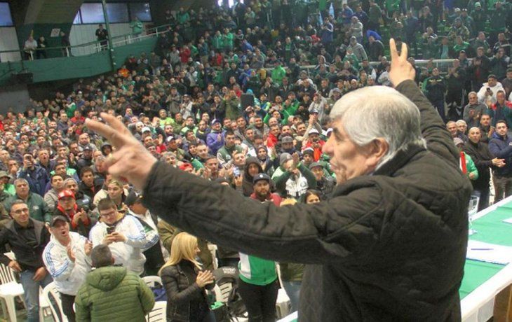 Hugo Moyano, de la Federación Nacional de Trabajadores Camioneros.
