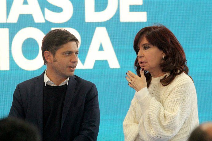 Axel Kicillof y Cristina Fernández de Kirchner.&nbsp;
