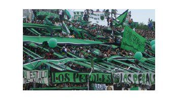 El grupo de Los Perales, una de las facciones de la hinchada de Chicago.