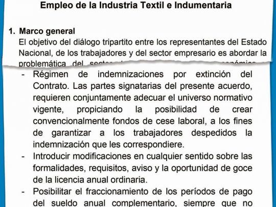 proyecto. El borrador que Sica entregó a empresarios y gremialistas introduce cambios en la jornada laboral, vacaciones e indemnizaciones.&nbsp;