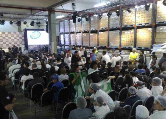 Salón antes de comenzar el discurso de la Presidente.