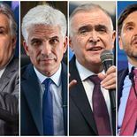 Martín Llaryora, Claudio Poggi, Osvaldo Jaldo, Maximiliano Pullaro y Hugo Passalacqua. Martín Llaryora, Claudio Poggi, Osvaldo Jaldo, Maximiliano Pullaro y Hugo Passalacqua.