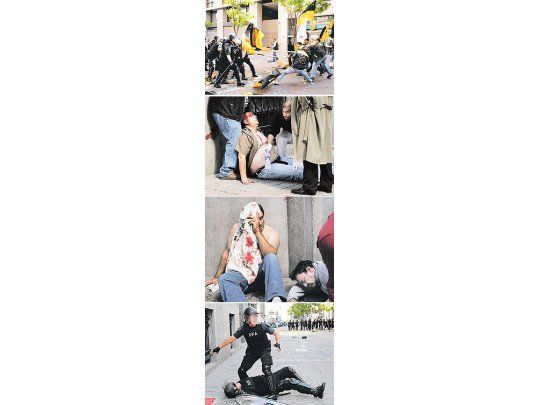 Violentos incidentes de moyanistas frente a la Legislatura porteña