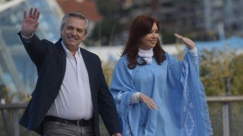 El presidente electo Alberto Fernández junto a la vicepresidenta electa Cristina de Kirchner.