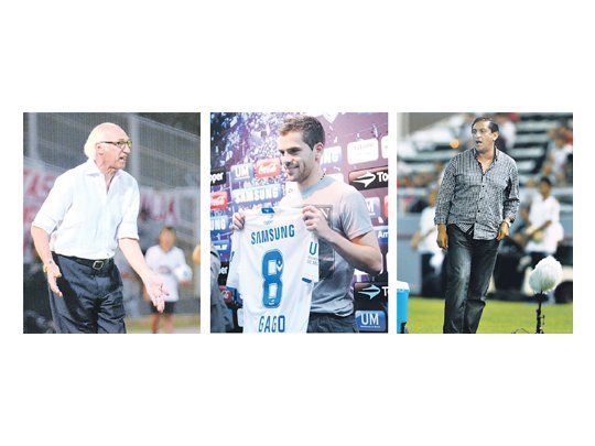 Carlos Bianchi, Fernando Gago y Ramón Díaz, tres de los grandes animadores del Torneo local. Dos desde el banco y el otro en el campo de juego. Hacía mucho tiempo que no había tanta expectativa.