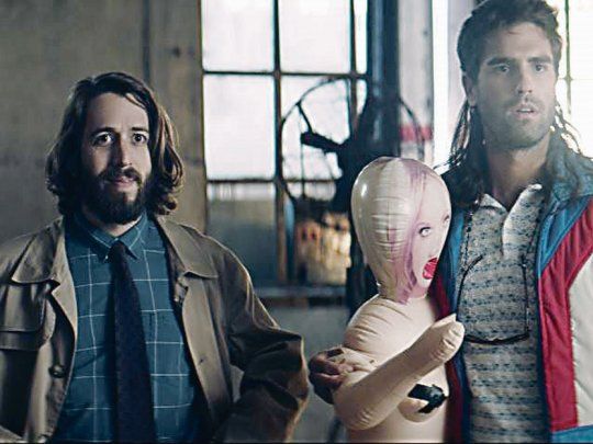 Porno para principiantes. Martín Piroyanksy y Nicolás Furtado, en una escena del film de Ameglio.